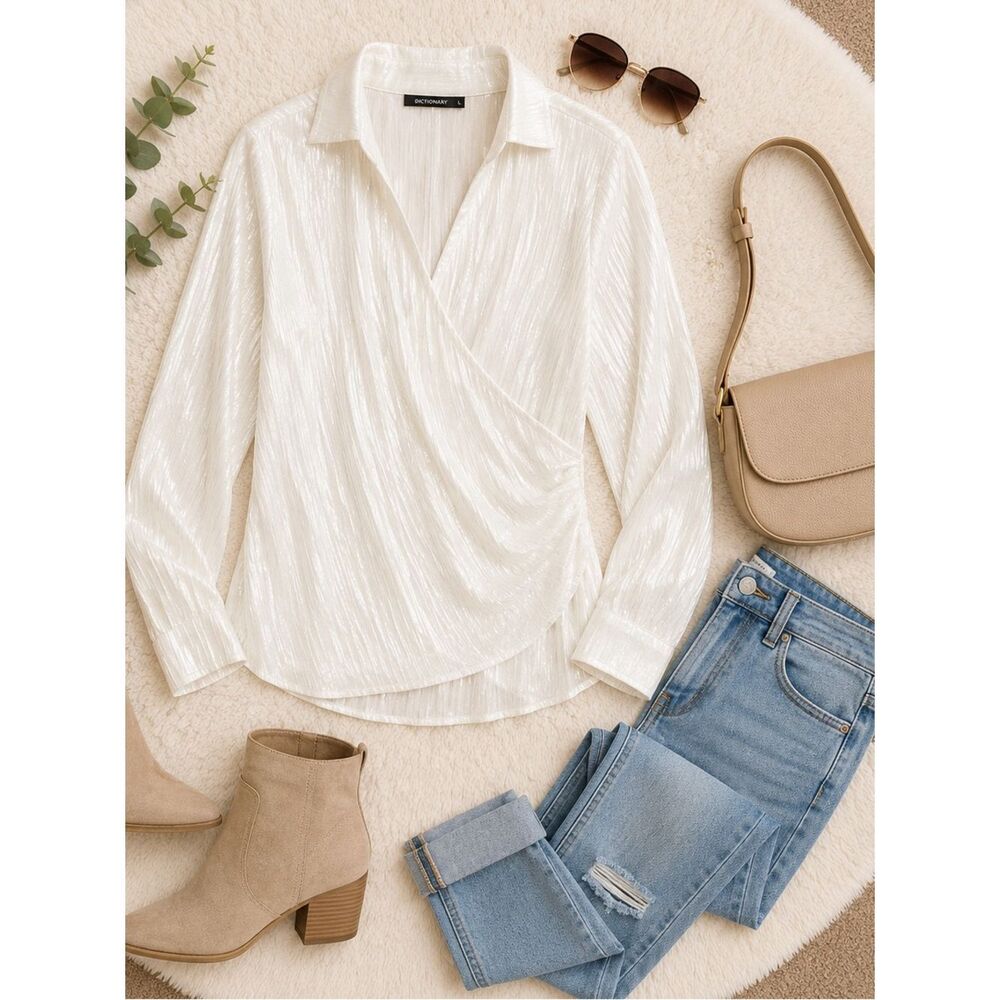 Zara Cream Textured Blouse